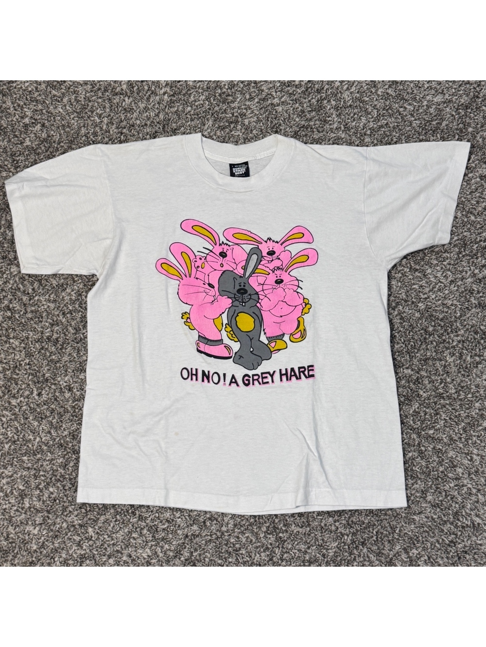 Vintage 90s Grey Hare -  Made USA